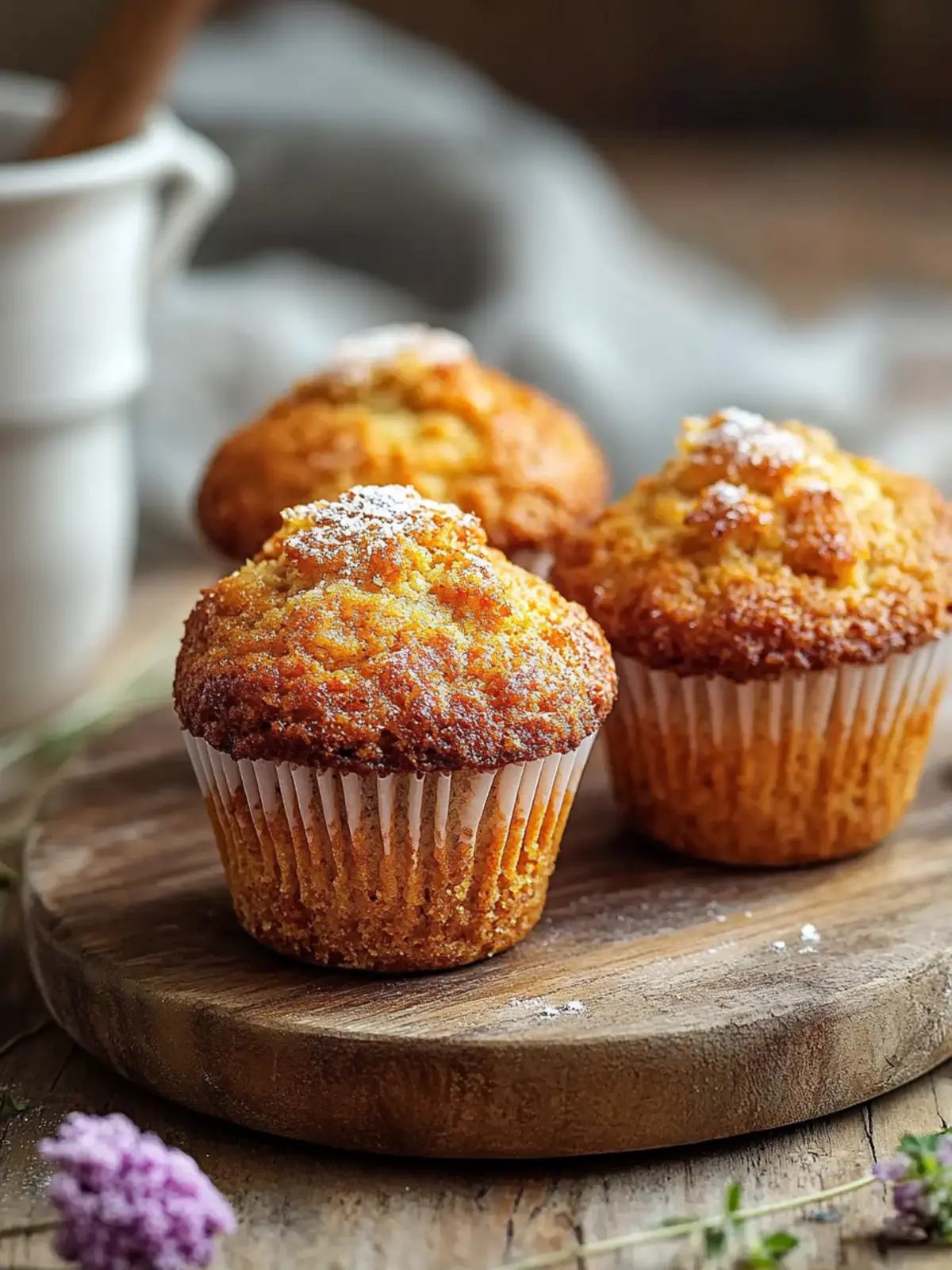 Saftige mehlfreie gewürzte Karotten-Joghurt-Muffins für dich 4 Mehlfreie gewürzte Karotten-Griechischer-Joghurt-Muffins