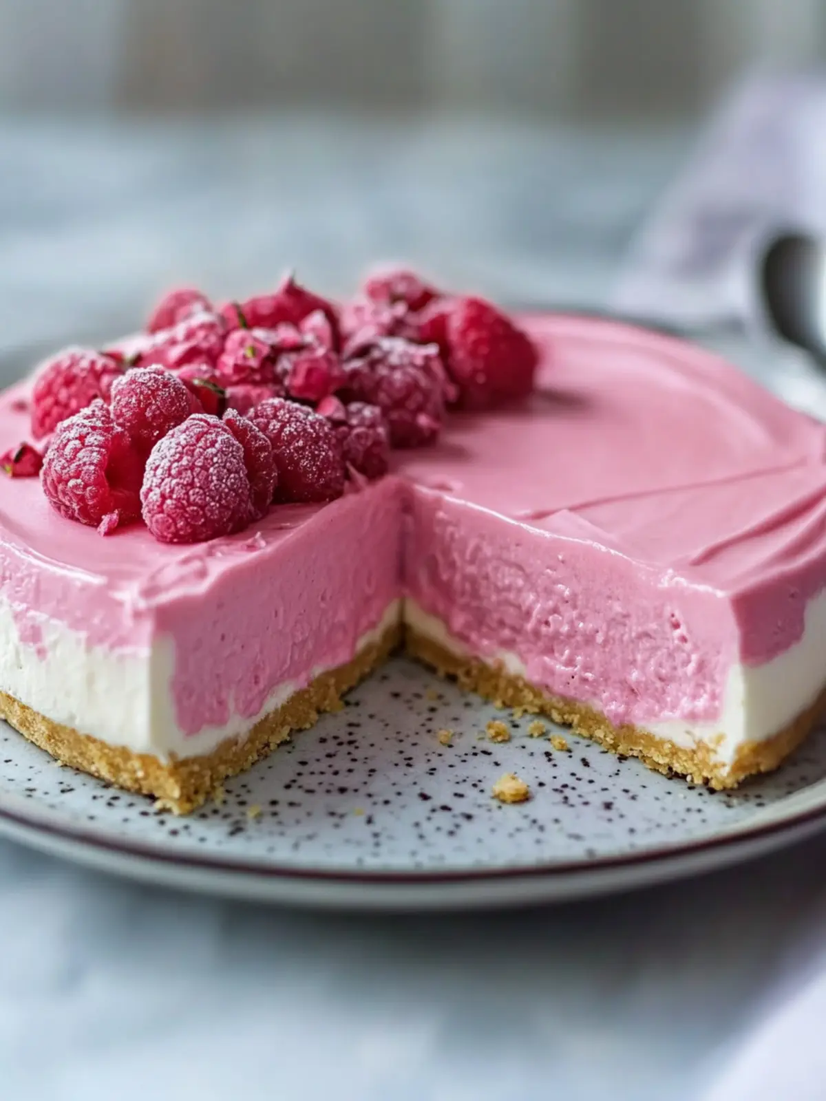 Unwiderstehlicher Pink Velvet No-Bake Käsekuchen für Herz und Gaumen 3 Unwiderstehlicher Pink Velvet No-Bake Käsekuchen
