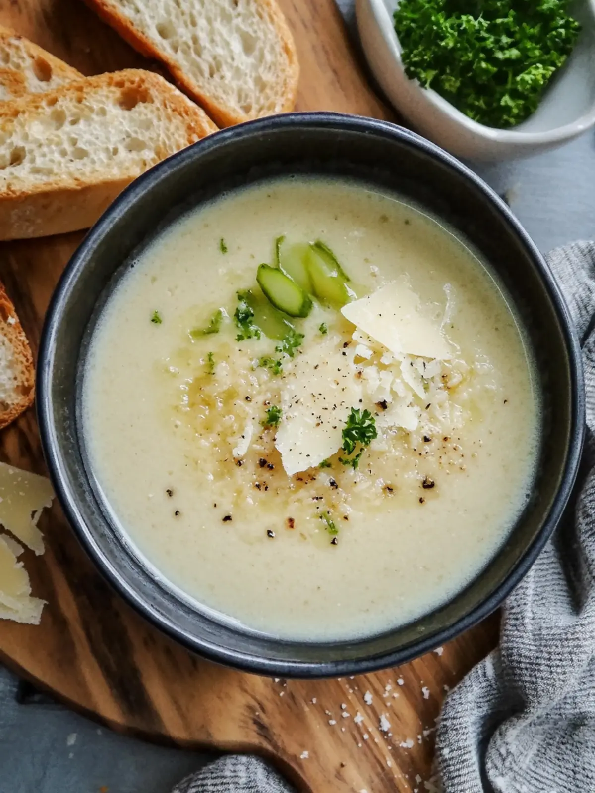 Köstliche Brokkoli-Cremesuppe mit Grana Padano genießen 3 Brokkoli-Cremesuppe mit Grana Padano