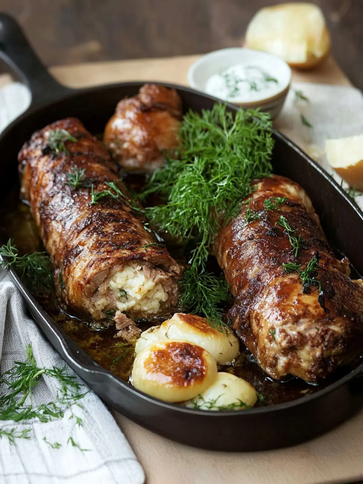 Hackfleischrouladen mit Pilz- und Eierfüllung für Genussmomente 5 Hackfleischrouladen mit Pilz- und Eierfüllung