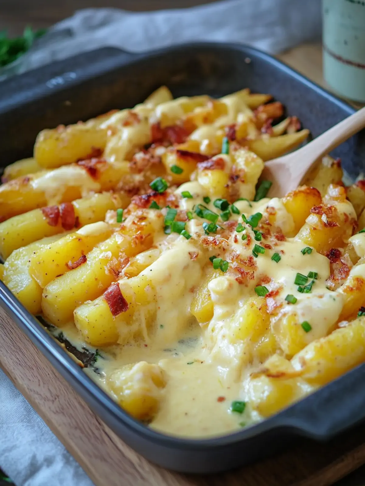 Spargelauflauf mit Sauce Hollandaise: Schnelles Wohlfühlessen 3 Spargelauflauf mit Sauce Hollandaise, Kartoffeln und Schinken