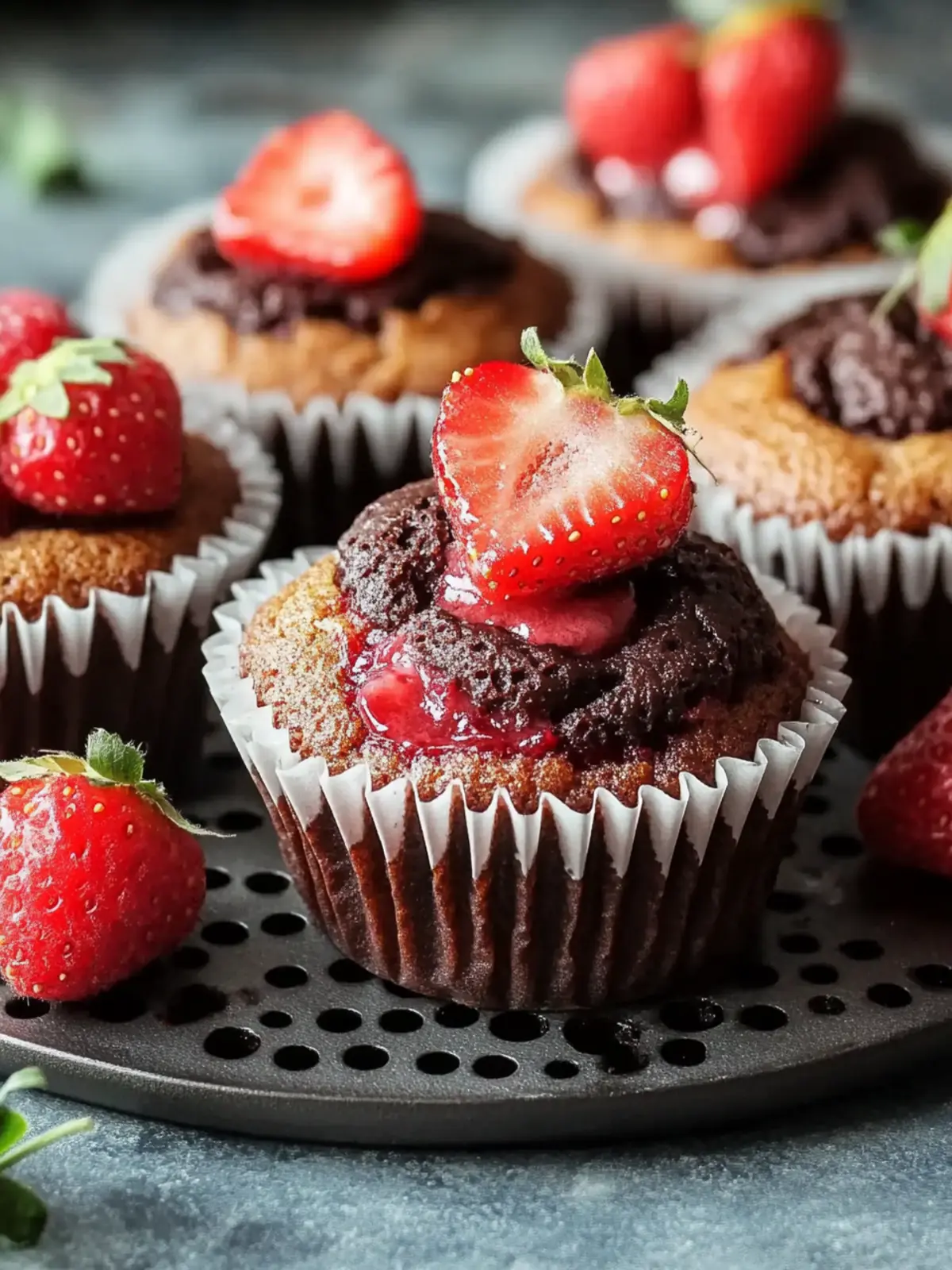 Erdbeer-Schokoladen-Muffins: Lecker und einfach gemacht! 3 Erdbeer-Schokoladen-Muffins