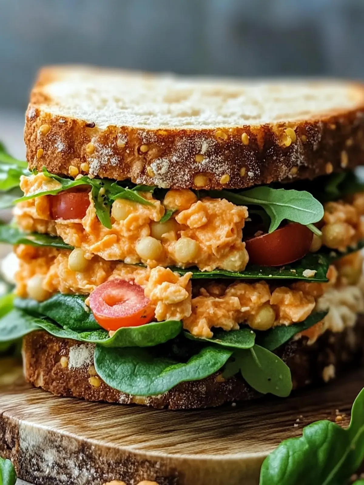Veganer Buffalo-Kichererbsensalat-Sandwich für besondere Momente 2 Veganer Buffalo-Kichererbsensalat-Sandwich
