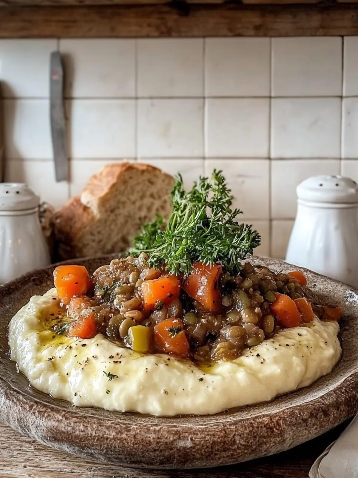 Linseneintopf über Kartoffelpüree: Ein veganer Traum! 3 Linseneintopf über Kartoffelpüree