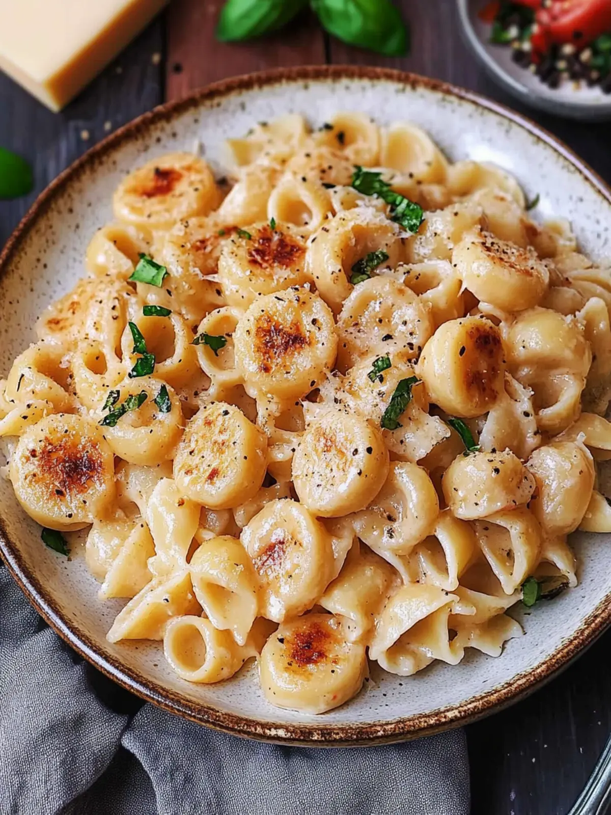 Cremige Mozzarella Jakobsmuschel Pasta für ihren perfekten Abend 5 Cremige Mozzarella Jakobsmuschel Pasta