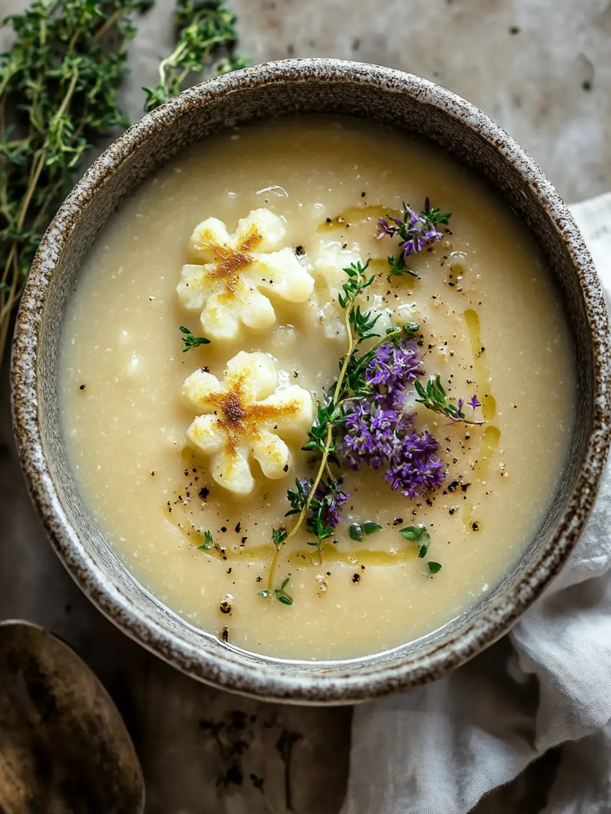 Cremige Blumenkohlsuppe – Einfache, gesunde Wohlfühlsuppe 5 Cremige Blumenkohlsuppe