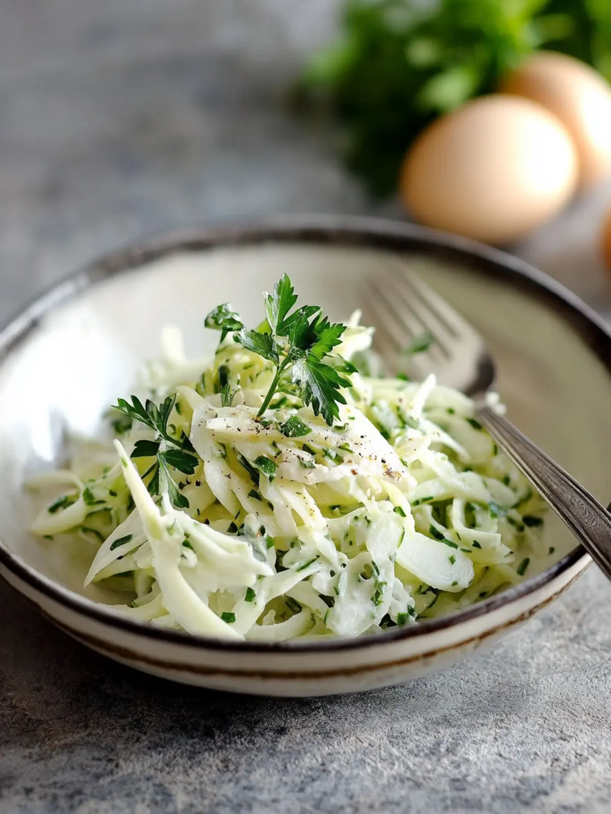 Knackiger und frischer: Kohlrabi-Salat mit Gurke und Ei Rezept 4 Knackiger und frischer: Kohlrabi-Salat mit Gurke und Ei