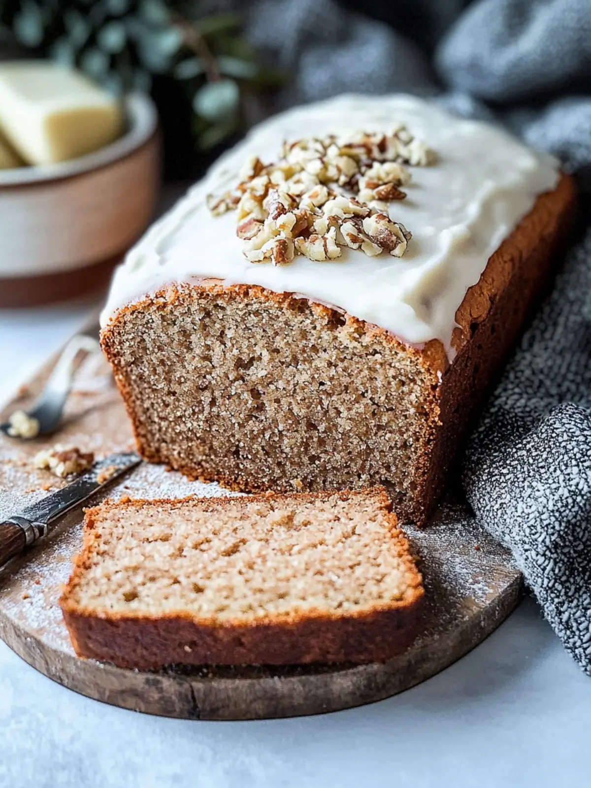 Saftiges Lebkuchenbrot mit Frischkäse-Frosting Genuss! 3 Lebkuchenbrot