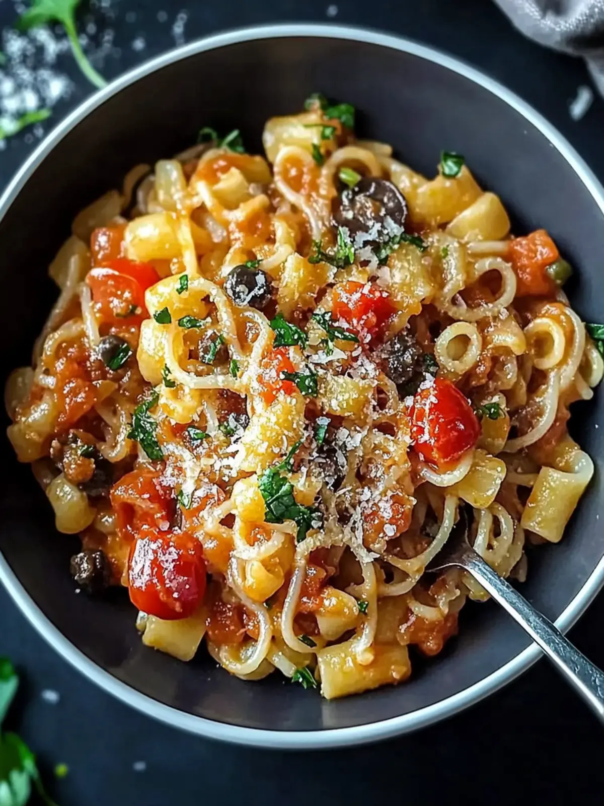 One-Pot-Pasta mit Linsen
