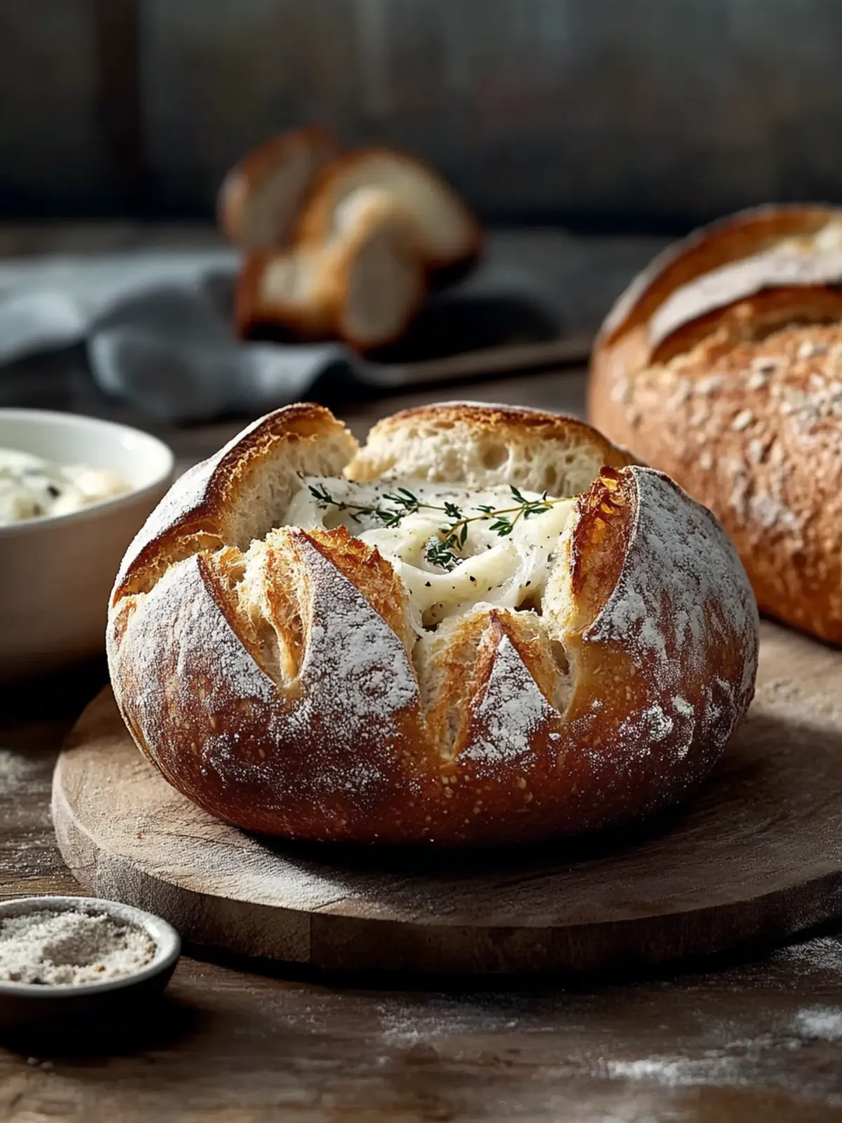 Hühnchen Alfredo Knoblauchbrot Schüsseln für den perfekten Abend 3 Hühnchen Alfredo Knoblauchbrot Schüsseln