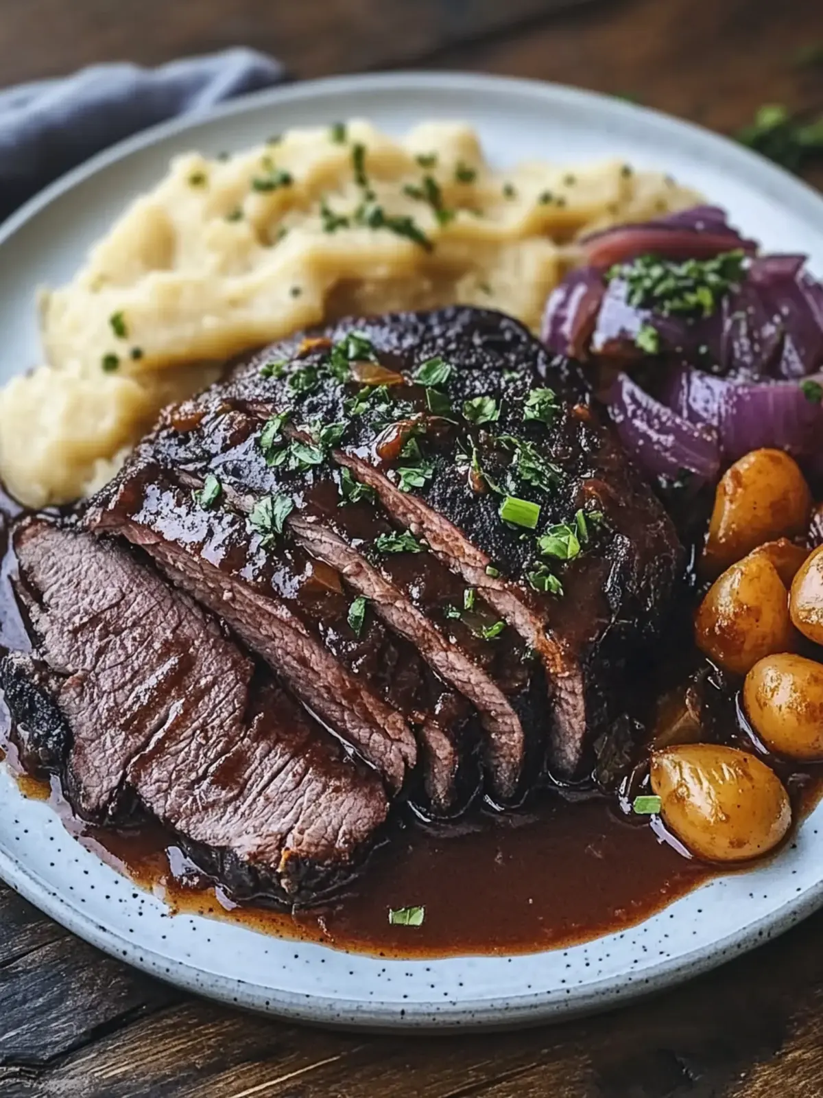 Sauerbraten mit Rotkohl und Knödeln: Der perfekte Festtagsgenuss 3 Sauerbraten mit Rotkohl und Knödeln
