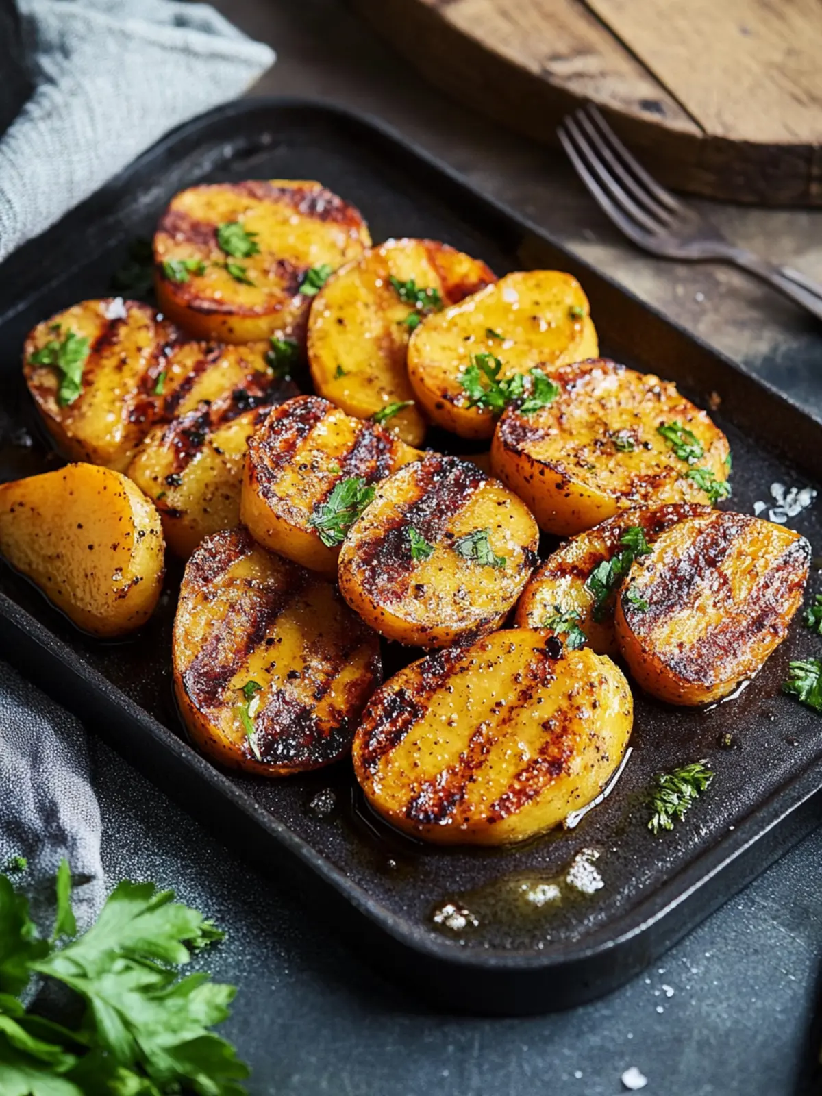 Gegrillte Süßkartoffel mit Knoblauch und Ahorn genießen 2 Gegrillte Süßkartoffel