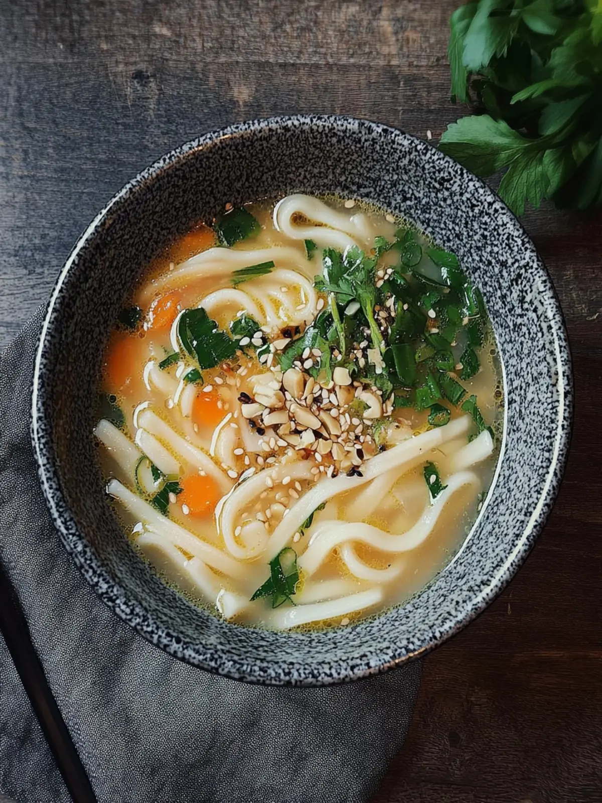 Erdnuss Udon Nudelsuppe – Schnell, gesund und unwiderstehlich 4 Erdnuss Udon Nudelsuppe