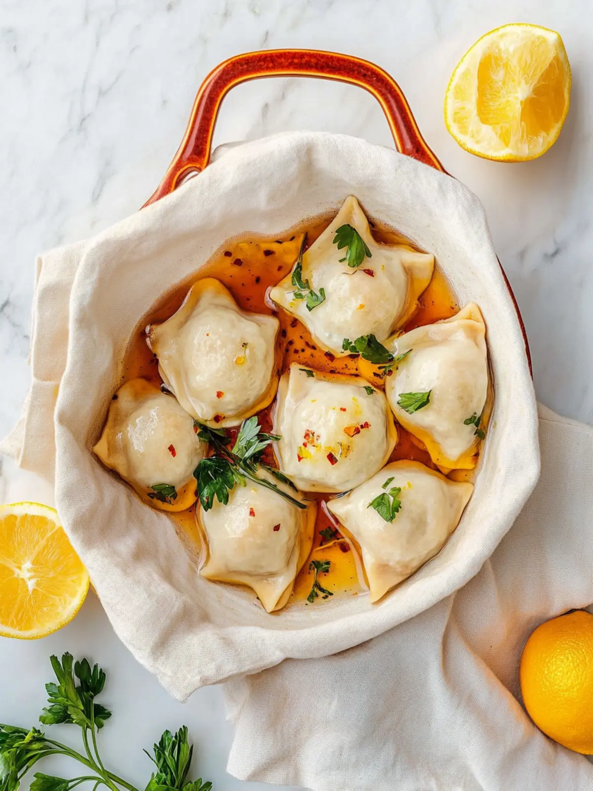 Leckere Keine Falten Knödel mit Schweinefleisch und Schnittlauch 2 Keine Falten Knödel