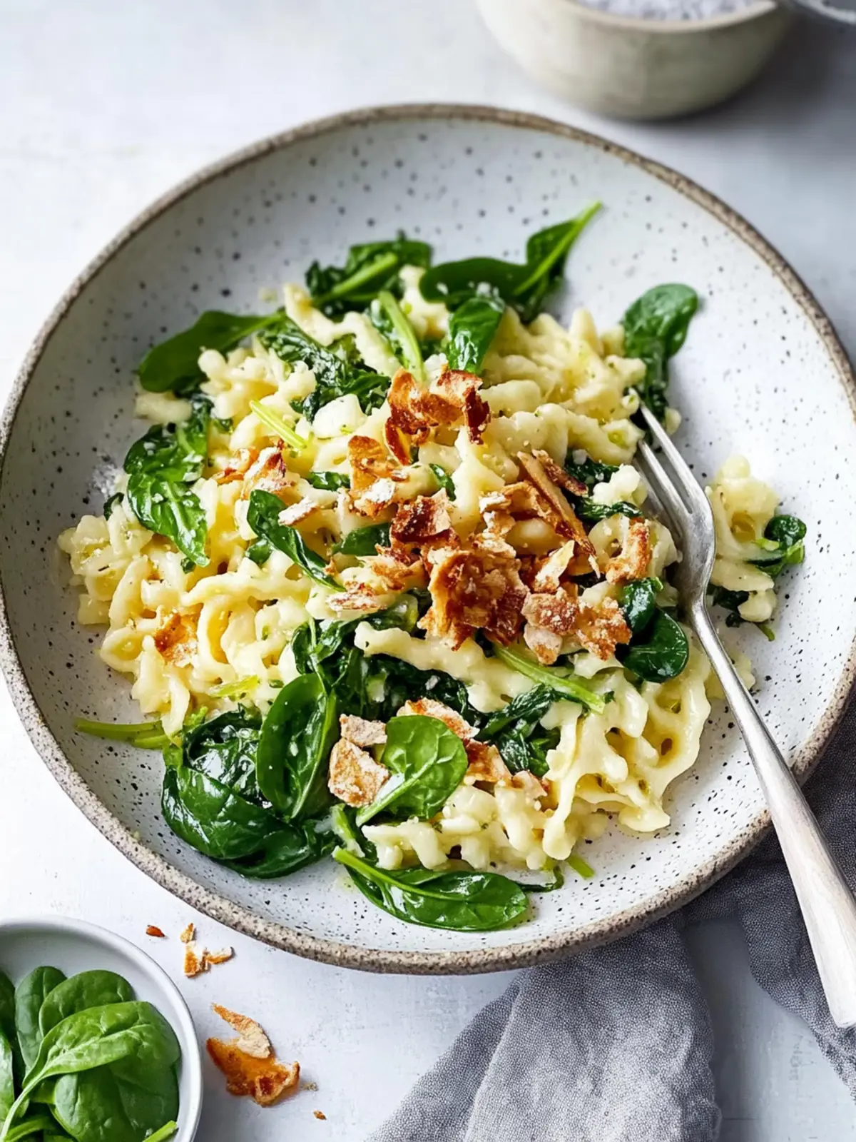 Babyspinat-Spätzle-Pfanne: Gesundes Rezept für jeden Tag 2 Babyspinat-Spätzle-Pfanne