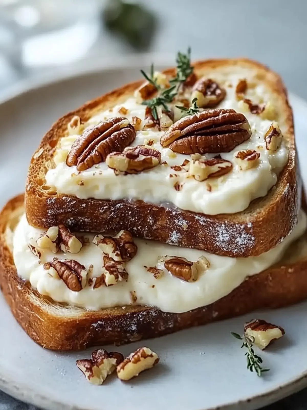 Ahorn-Pekannuss-Frischkäsekrapfen auf fluffigem Toast 5 Ahorn-Pekannuss-Frischkäsekrapfen mit französischem Toast