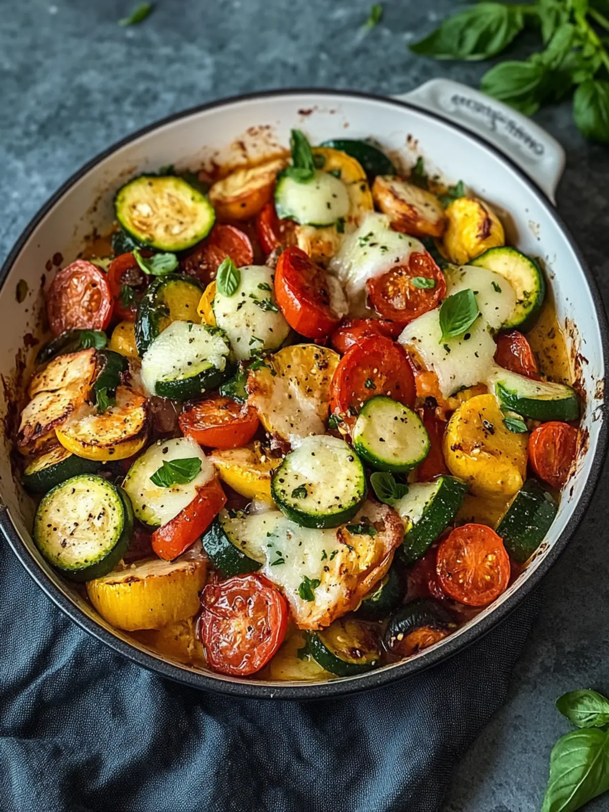 Mediterraner Hähnchen-Zucchini-Auflauf im Druckkochtopf zubereiten 4 Mediterrane Hähnchen-Zucchini-Auflauf
