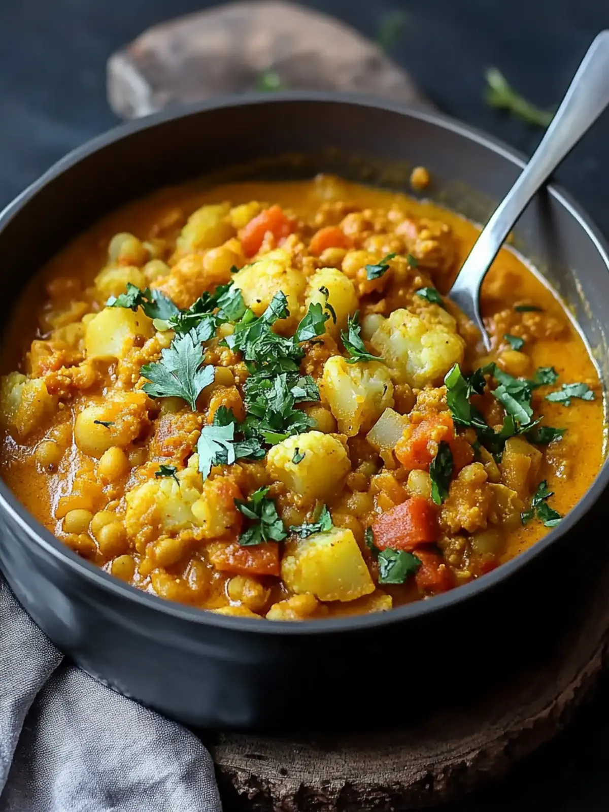 Veganer Spitzkohlcurry