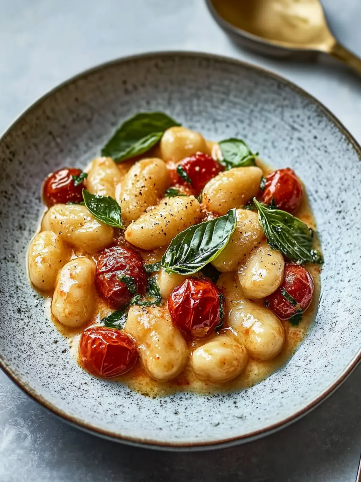 Gnocchi in cremiger Sauce mit getrockneten Tomaten für Genussmomente 4 Gnocchi in cremiger Sauce mit getrockneten Tomaten