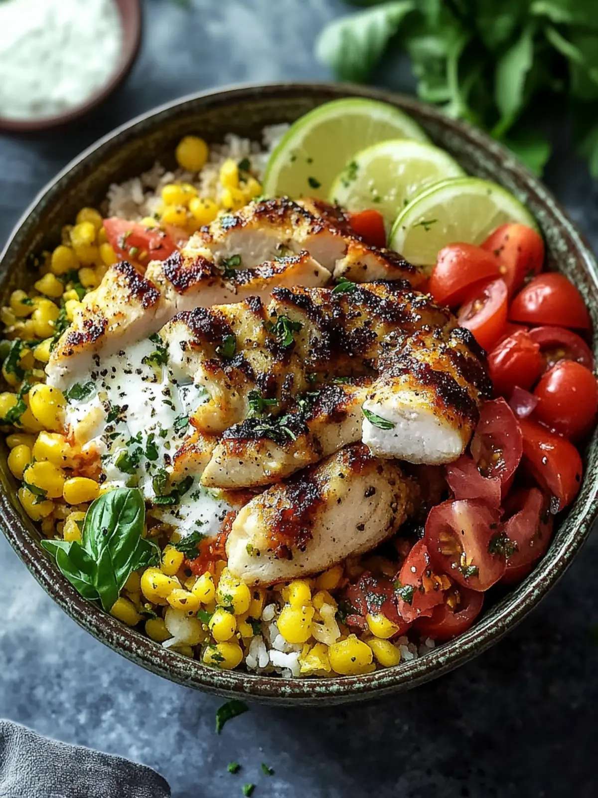 Hohe Protein Mediterrane Hähnchen Reis Schalen – Power für den Tag 4 Hohe Protein Mediterrane Hähnchen Reis Schalen