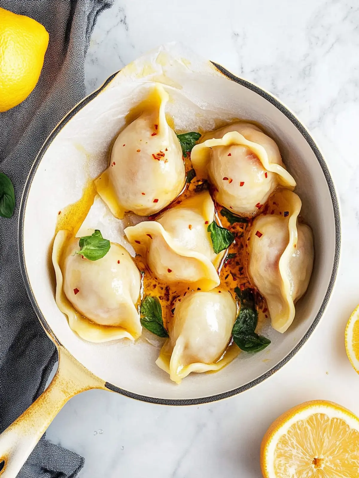 Leckere Keine Falten Knödel mit Schweinefleisch und Schnittlauch 3 Keine Falten Knödel