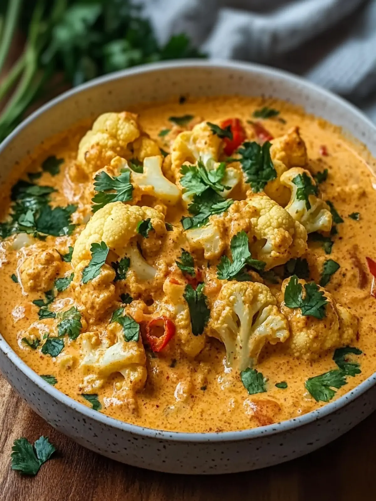 Creamy Cauliflower Curry aus dem Ofen für gemütliche Abende 4 Creamy cauliflower curry from the oven