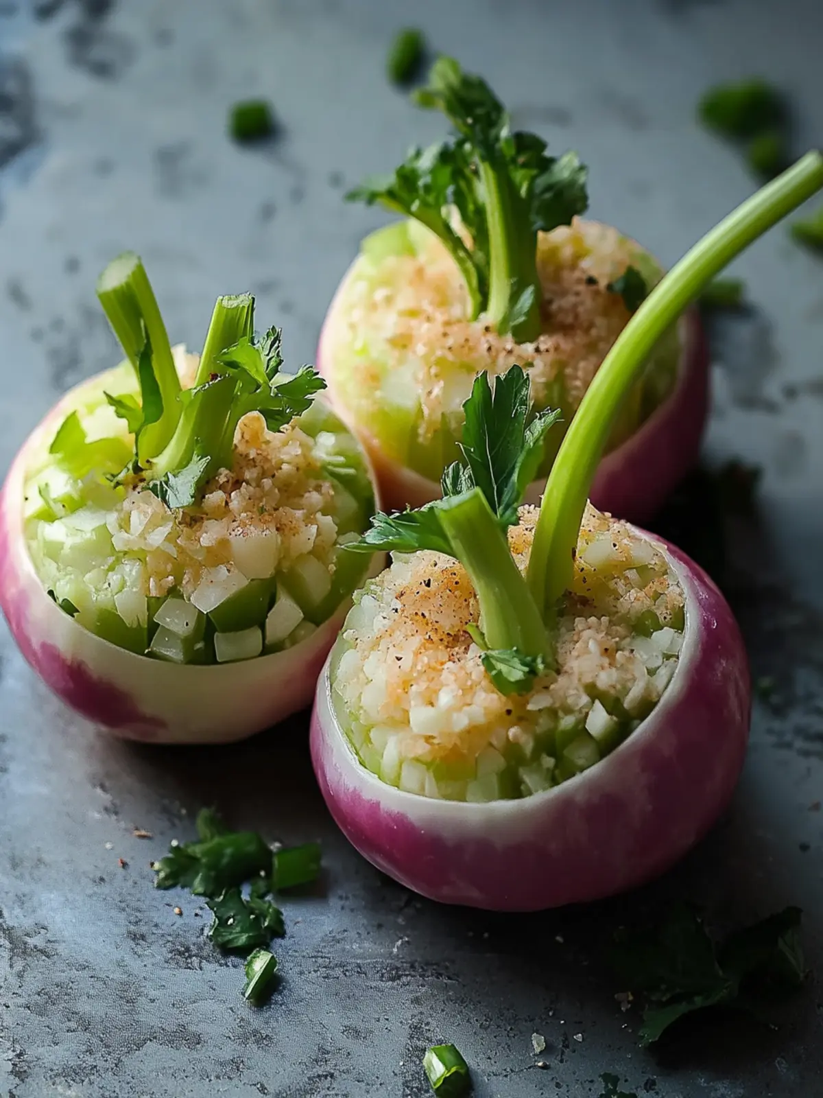 Vegetarisch Gefüllter Kohlrabi: Gesund, Herzhaft und Lecker! 3 Vegetarisch Gefüllter Kohlrabi