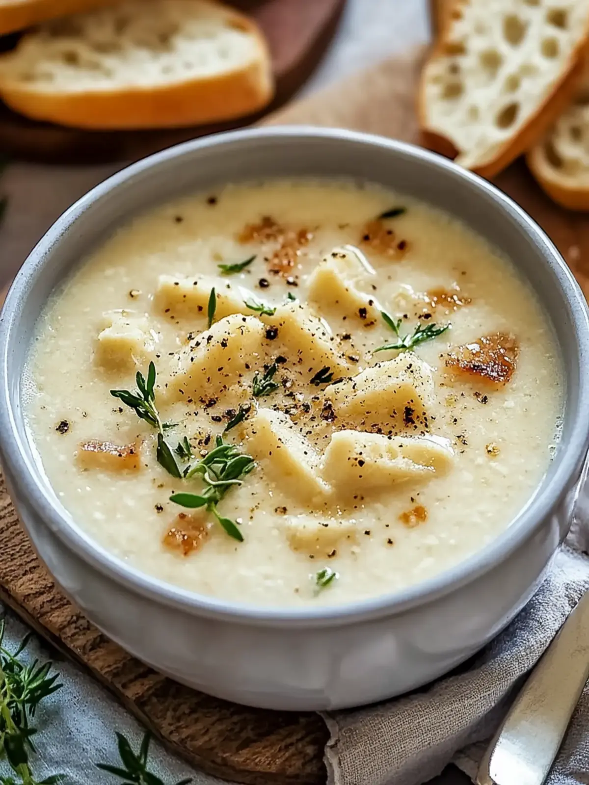 Cremige Knoblauch-Parmesan-Suppe: Warm, Wohlfühlgenuss Pur 5 Cremige Knoblauch-Parmesan-Suppe