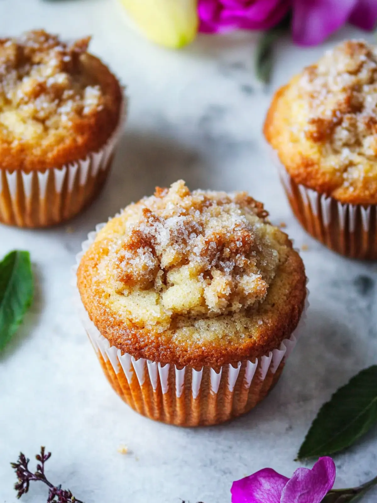 Saftige Apfel-Zimt-Muffins mit knusprigem Topping 3 Apfel-Zimt-Muffins