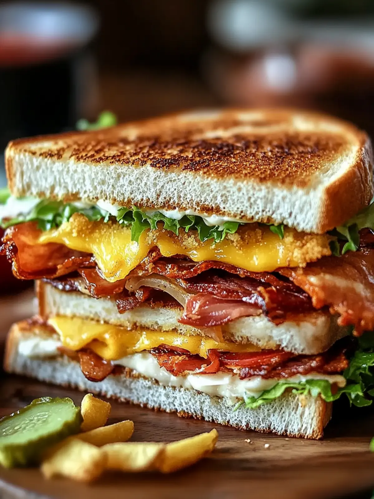 Saftiger Cowboy Club Sandwich für den perfekten Genuss 3 Cowboy Club Sandwich