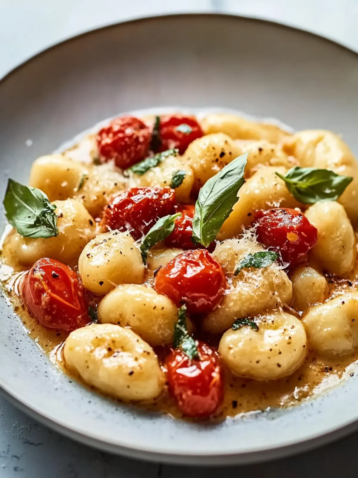Gnocchi in cremiger Sauce mit getrockneten Tomaten für Genussmomente 2 Gnocchi in cremiger Sauce mit getrockneten Tomaten