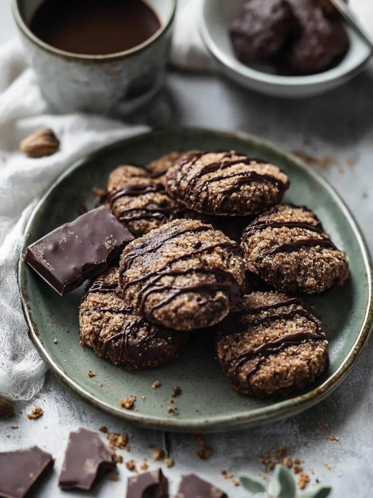 Schokoladenkekse mit Kokosnuss – gesund und unwiderstehlich lecker 4 Schokoladenkekse mit Kokosnuss