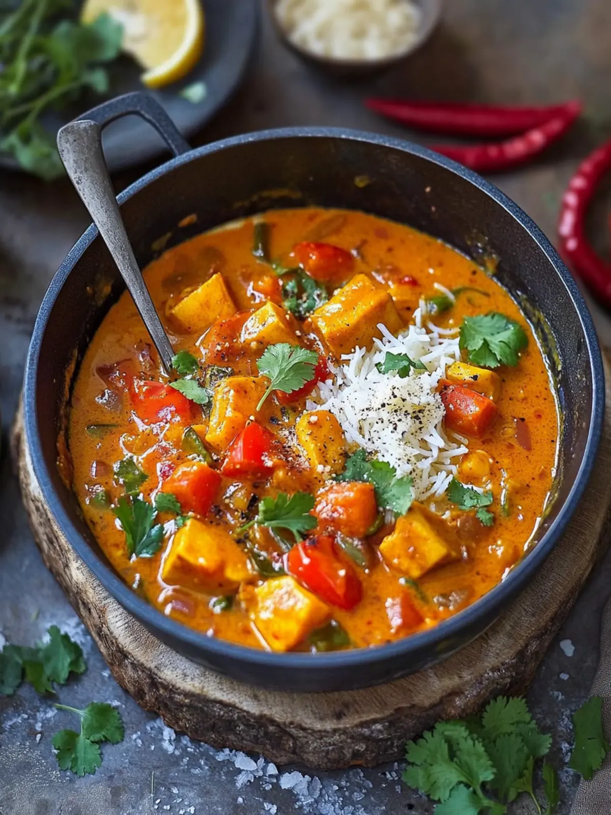 Bester Kürbis-Curry mit Kokosmilch und Reis für den Herbst 2 Bester Kürbis-Curry mit Kokosmilch und Reis