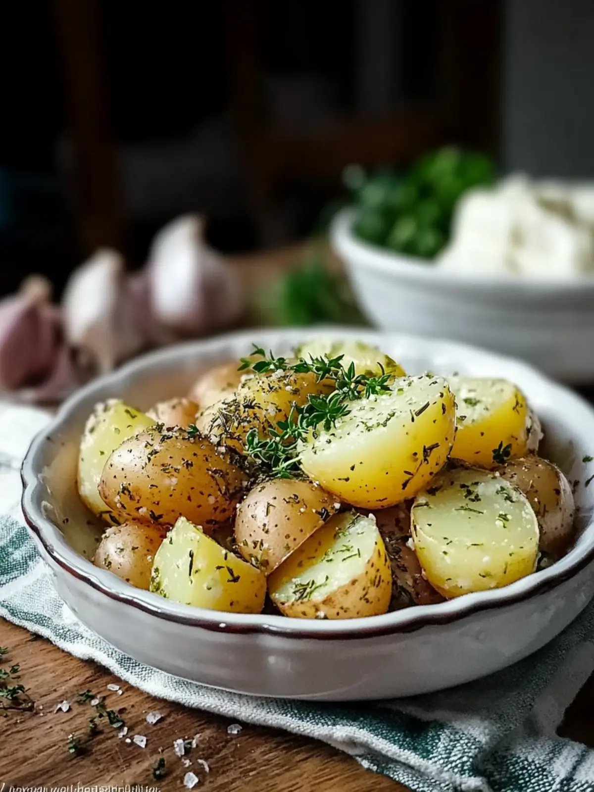Kräuter-Butter geröstete Kartoffeln: Der perfekte Genuss für Zuhause 2 Kräuter-Butter geröstete Kartoffeln