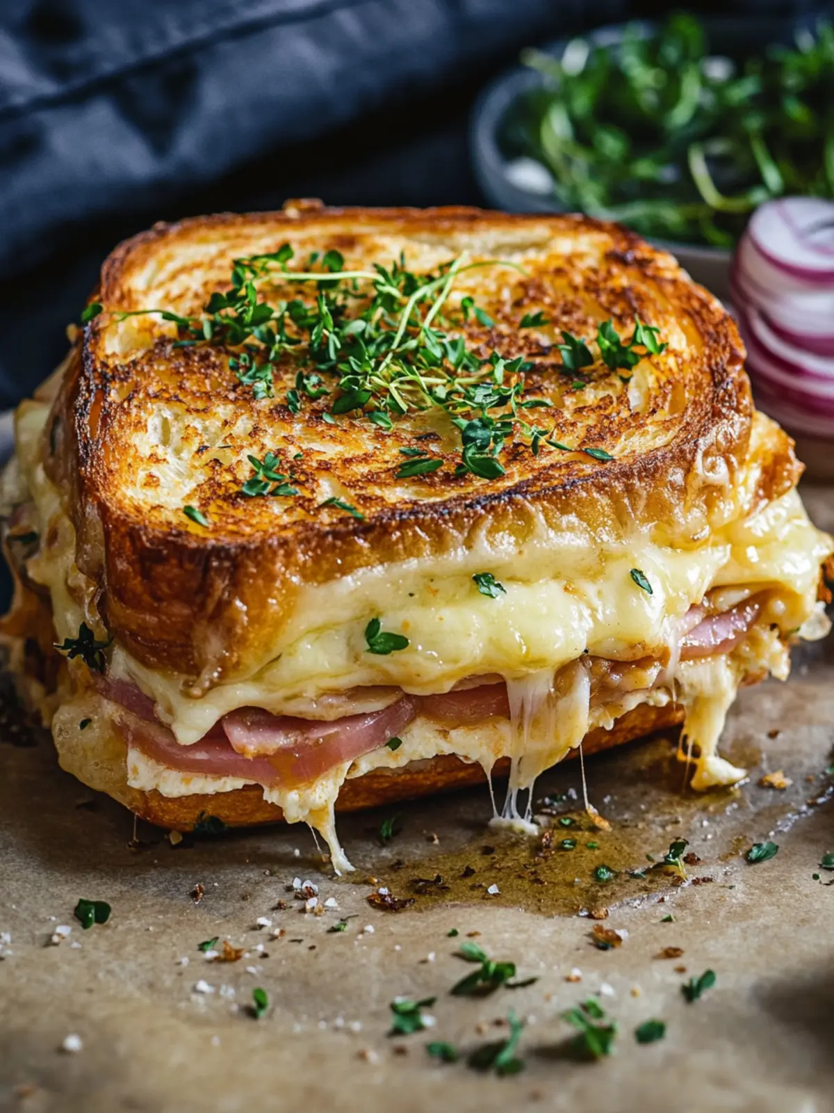 Herzhafter Croque Monsieur: Dein Komfort-Sandwich für Zuhause 4 Herzhafter Croque Monsieur