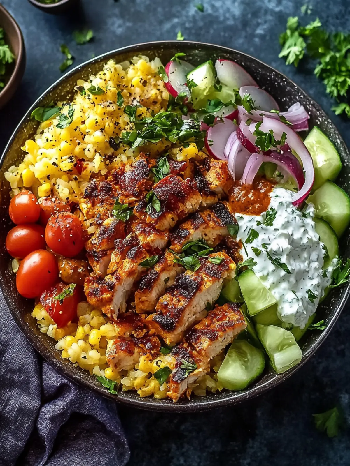 Hohe Protein Mediterrane Hähnchen Reis Schalen – Power für den Tag 5 Hohe Protein Mediterrane Hähnchen Reis Schalen