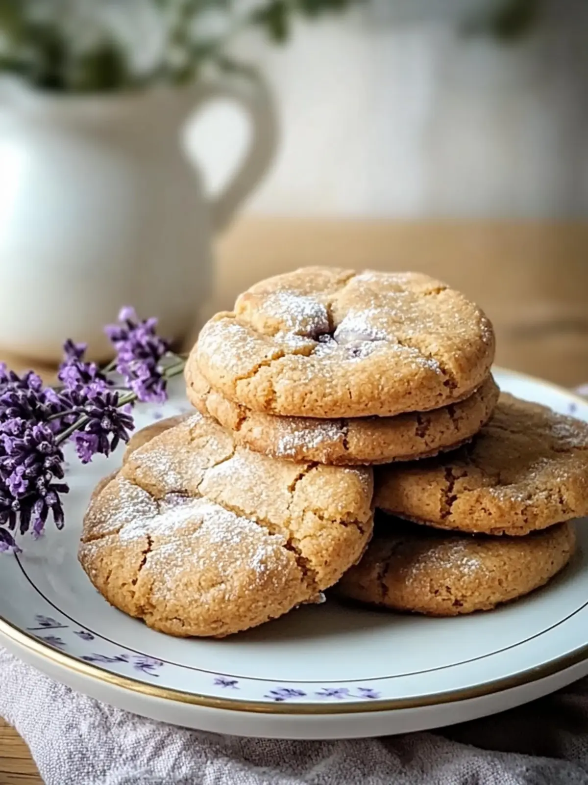 Lavendel Honig Knusper Kekse