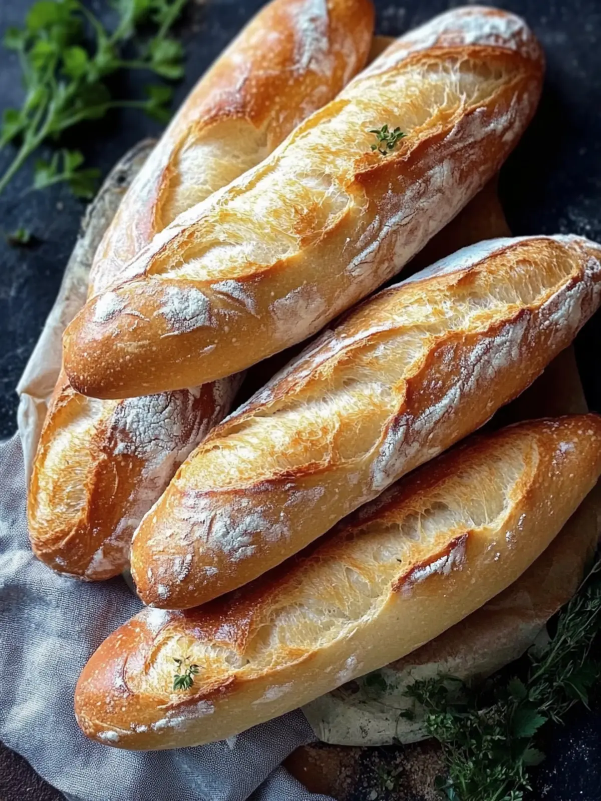 Mini Baguette-Brötchen: Frisch gebacken und unwiderstehlich lecker 3 Mini Baguette-Brötchen