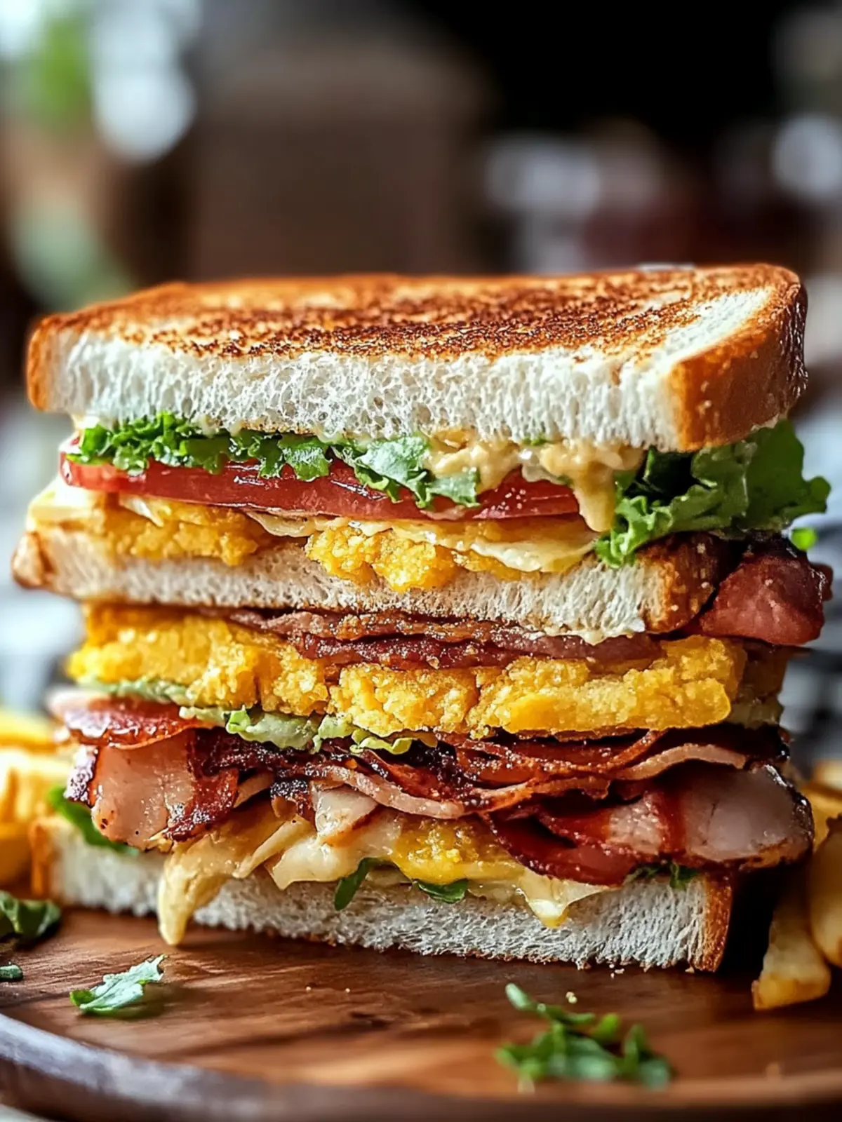 Saftiger Cowboy Club Sandwich für den perfekten Genuss 4 Cowboy Club Sandwich