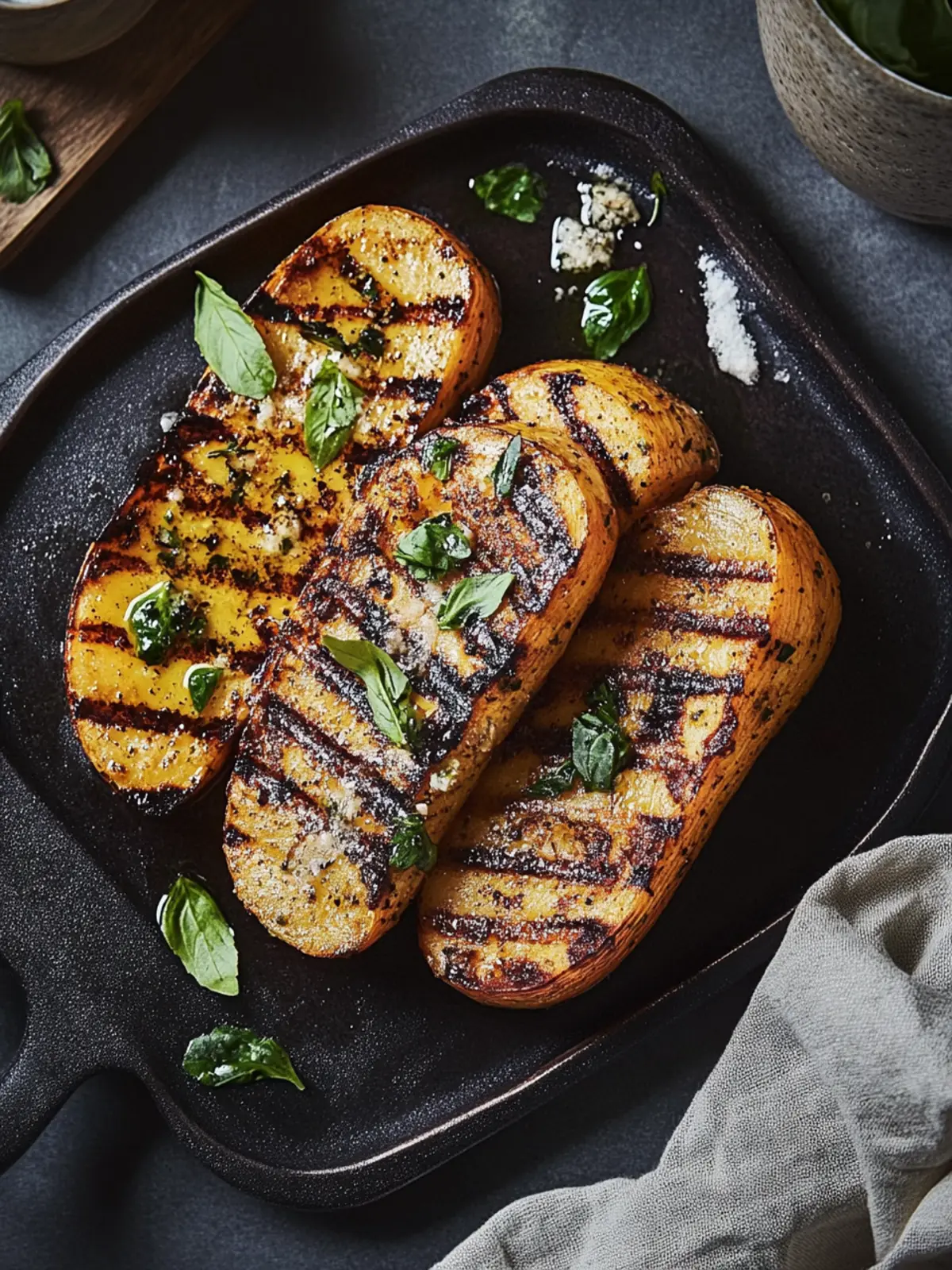 Gegrillte Süßkartoffel mit Knoblauch und Ahorn genießen 4 Gegrillte Süßkartoffel