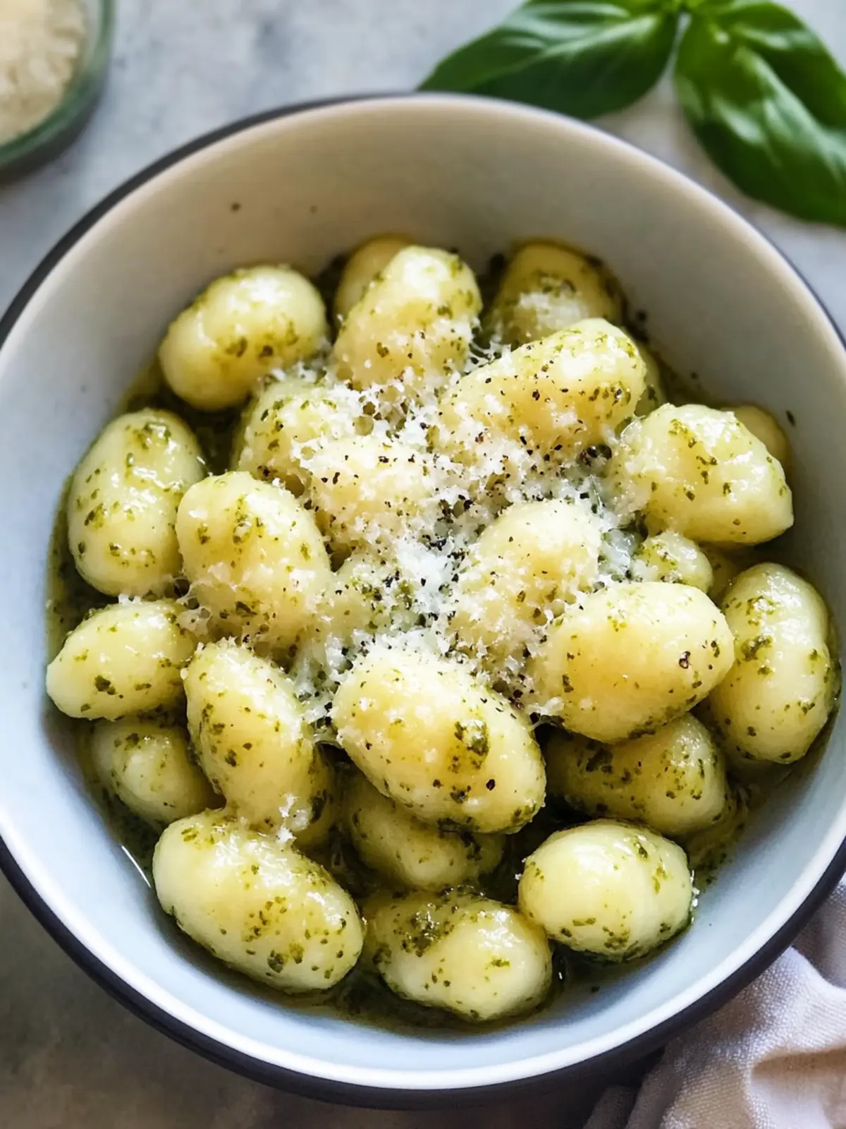 Cremige Pesto-Gnocchi: Schneller Genuss für deine Familie 3 Cremige Pesto-Gnocchi