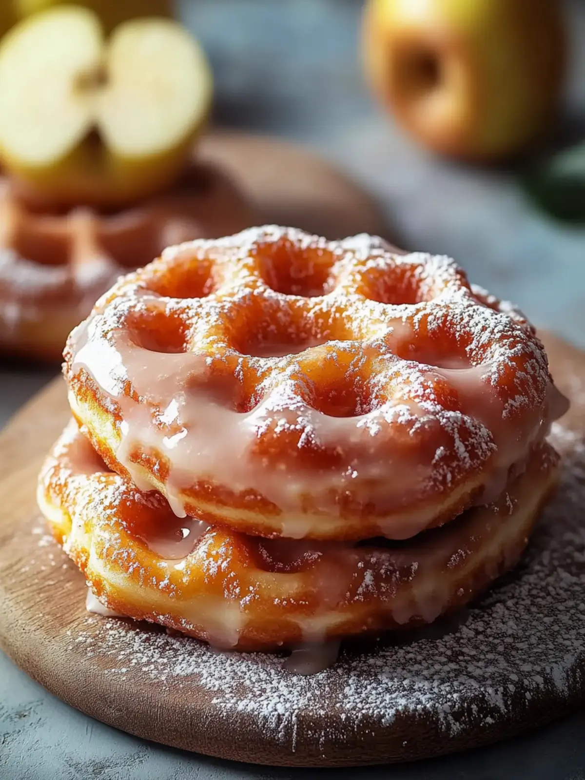 Apfelstrudel Waffel Donuts für dein perfektes Frühstückserlebnis 2 Apfelstrudel Waffel Donuts