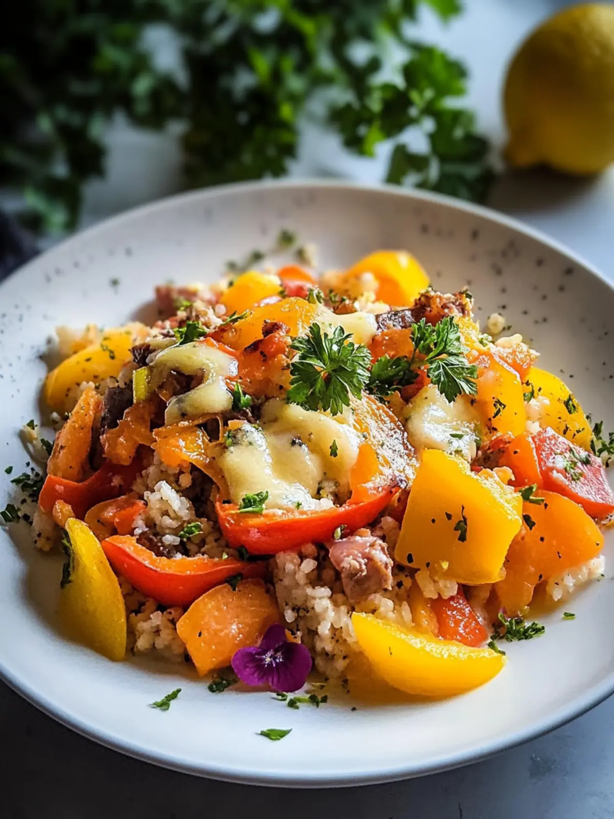 Low Carb Paprikapfanne mit Blumenkohlreis & Rinderhack Genuss pur 5 Low Carb Paprikapfanne mit Blumenkohlreis & Rinderhack