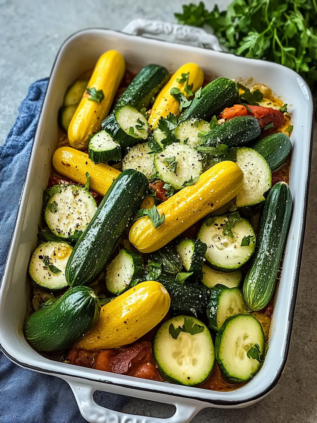 Mediterraner Hähnchen-Zucchini-Auflauf im Druckkochtopf zubereiten 3 Mediterrane Hähnchen-Zucchini-Auflauf