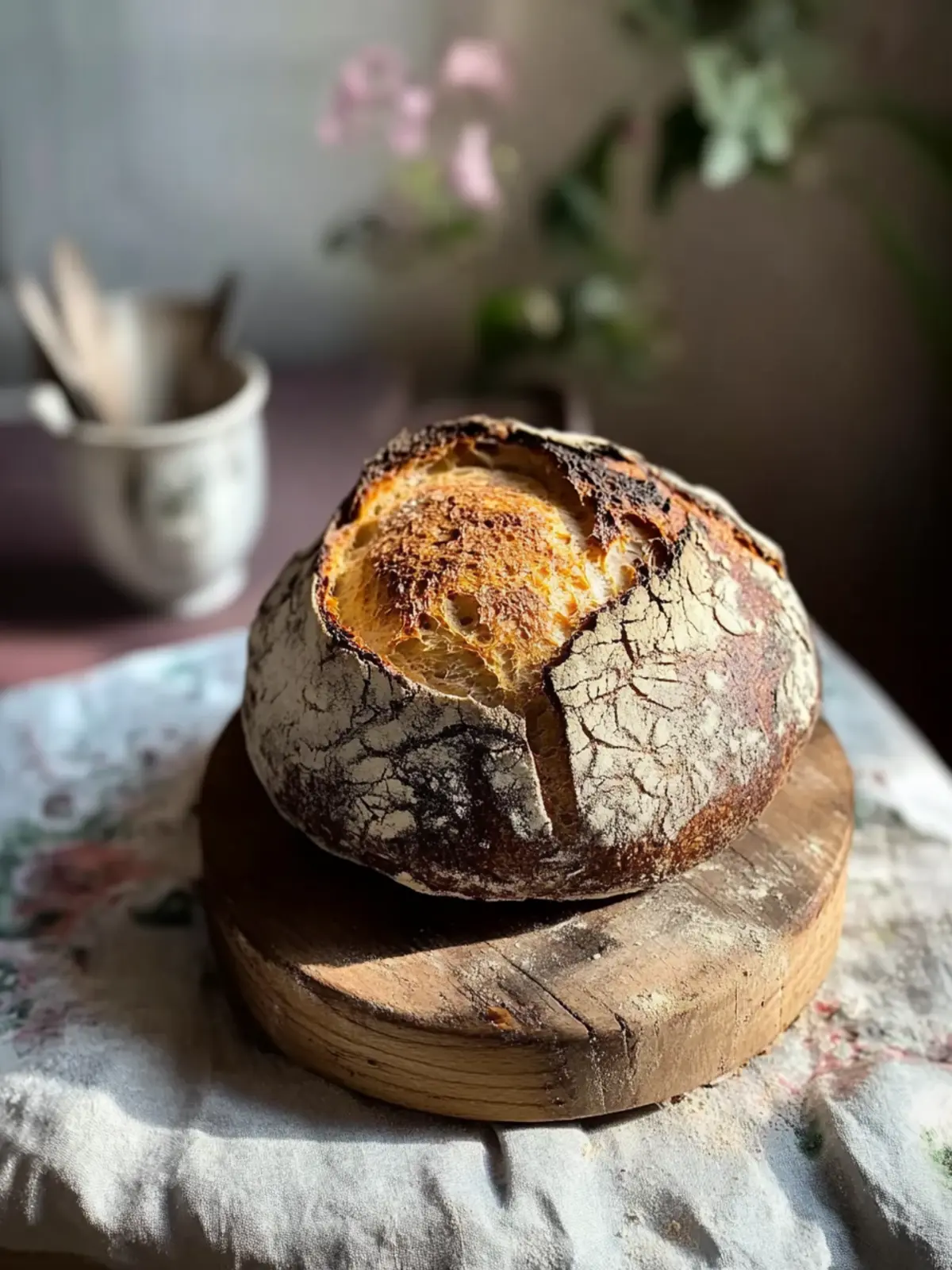 Crispy Sauerteigbrot mit Dinkel und leckeren Samen 2 Sauerteigbrot