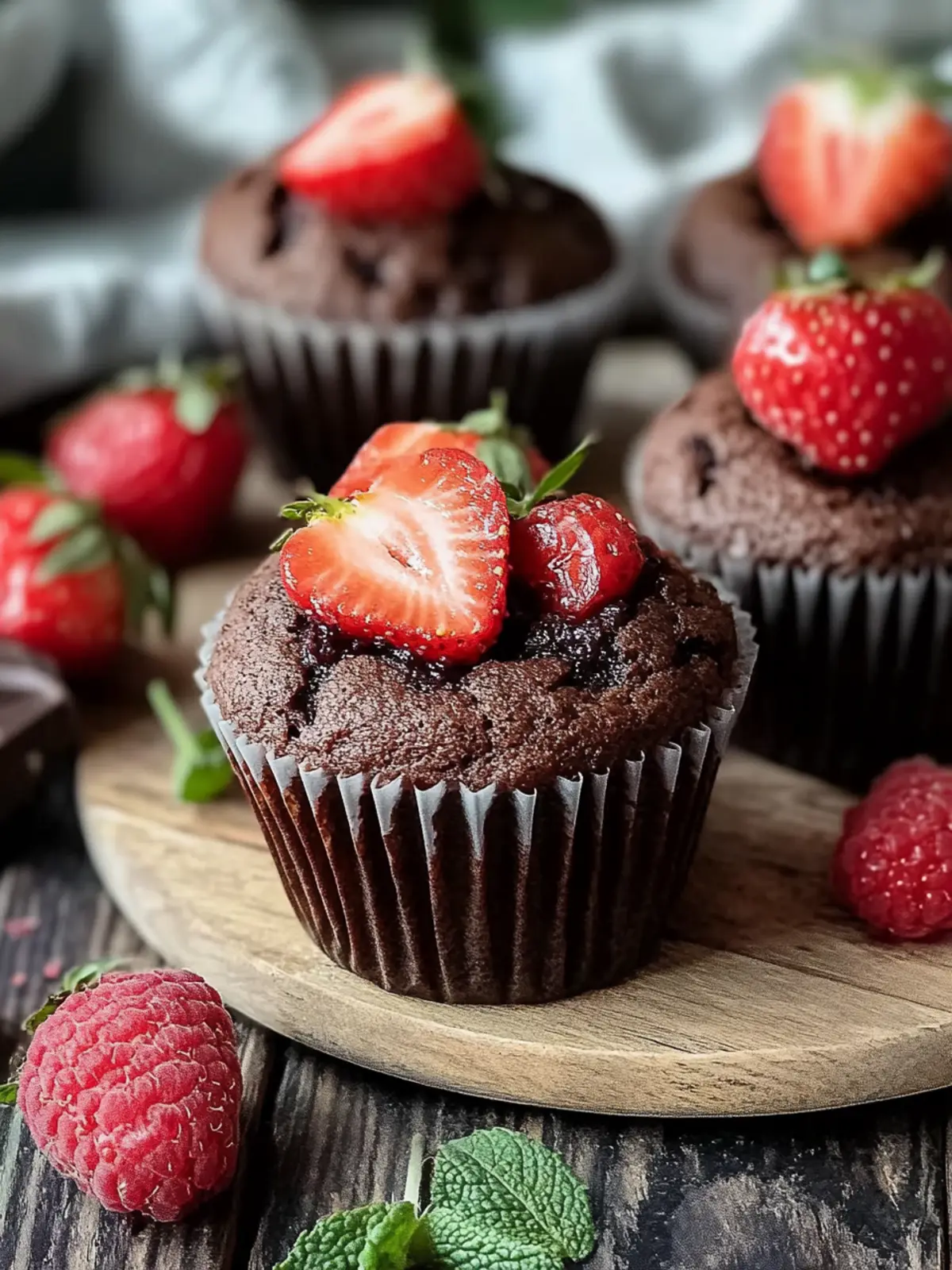 Erdbeer-Schokoladen-Muffins