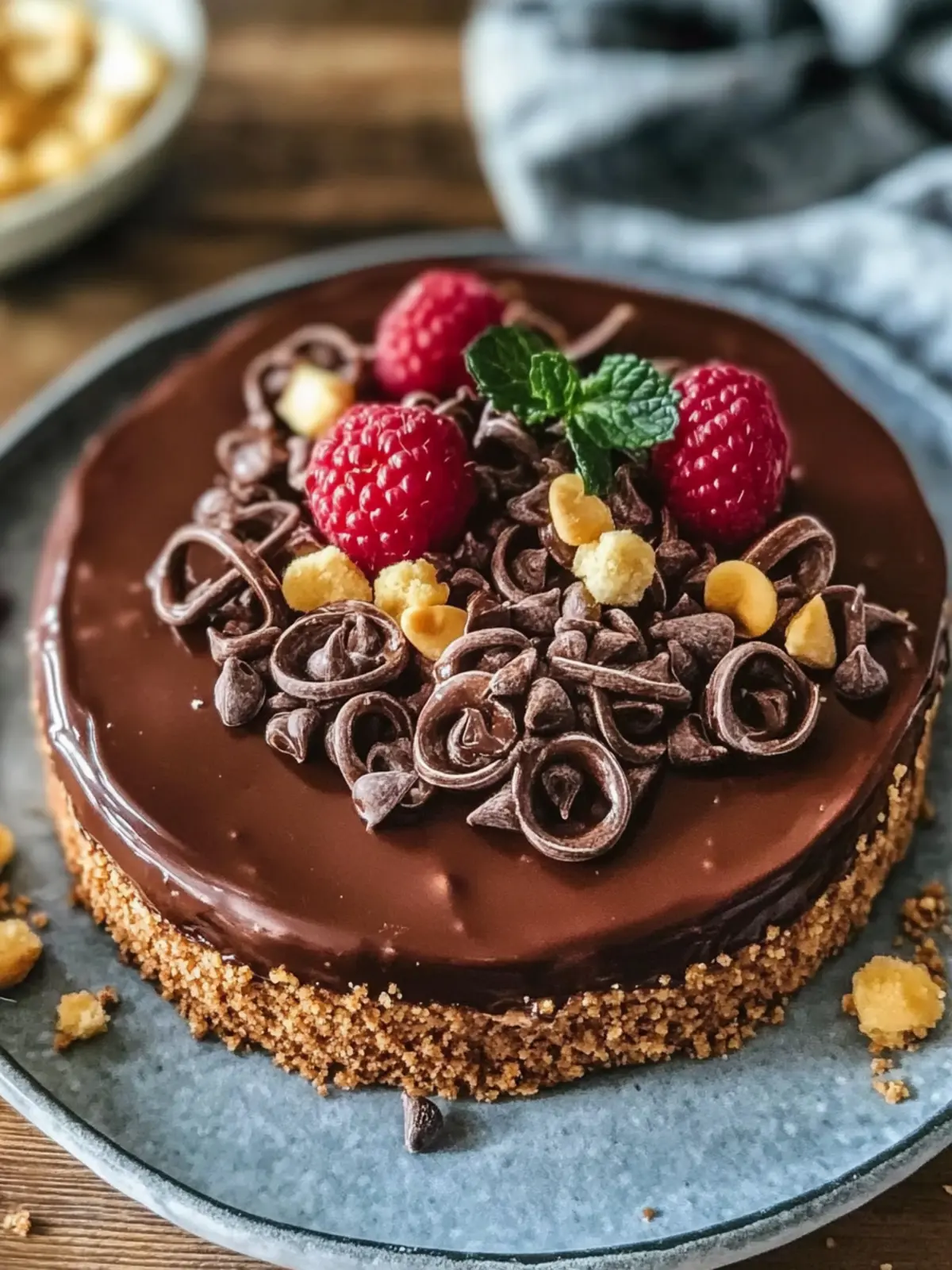 Einfache No-Bake Schokoladenbierkuchen mit knusprigem Salzgebäck 4 Einfache No-Bake Schokoladenbierkuchen