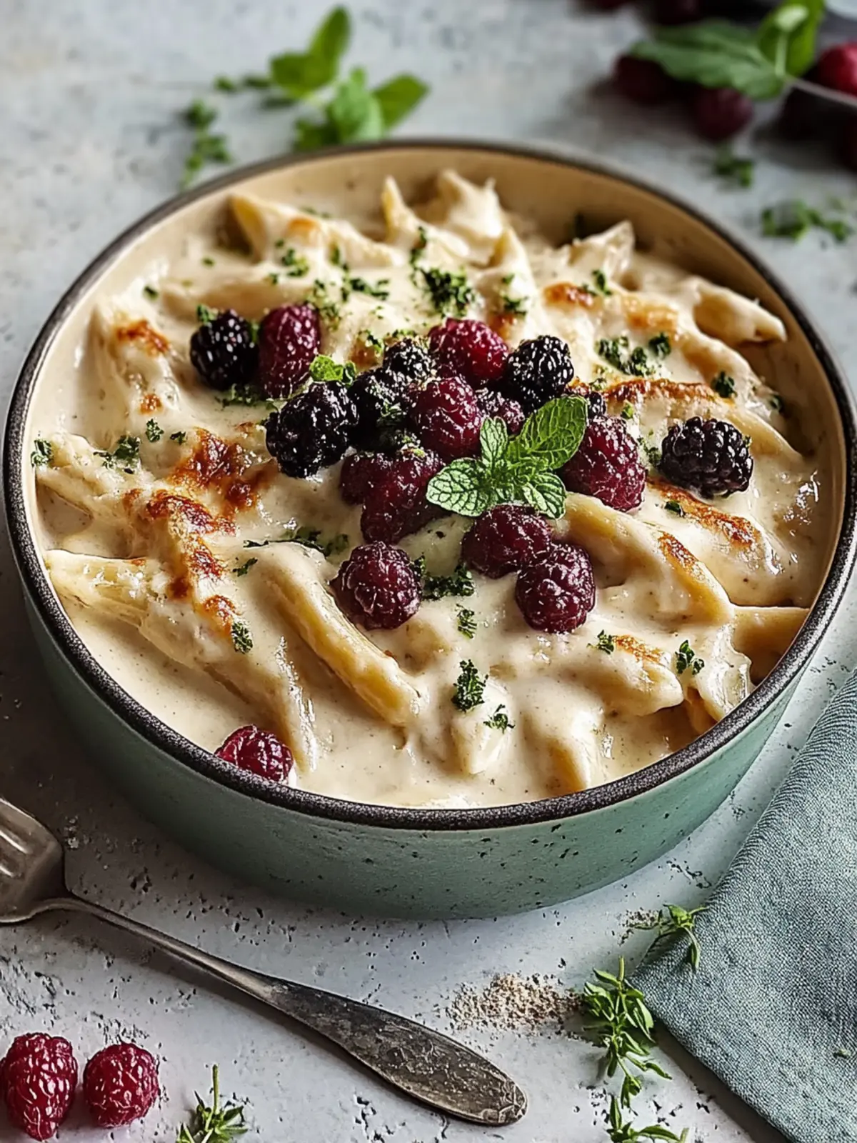 Hähnchen-Alfredo-Auflauf: Cremiger Genuss für die ganze Familie 3 Hähnchen-Alfredo-Auflauf