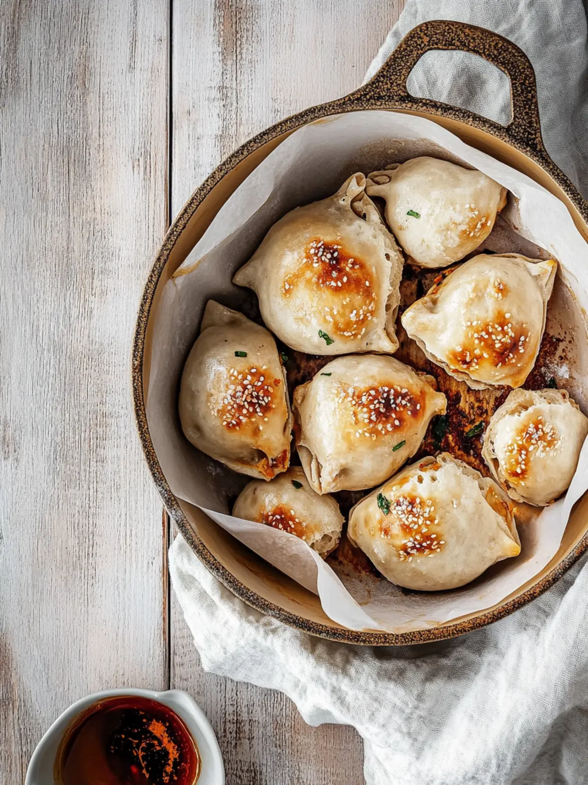 Leckere Keine Falten Knödel mit Schweinefleisch und Schnittlauch 5 Keine Falten Knödel