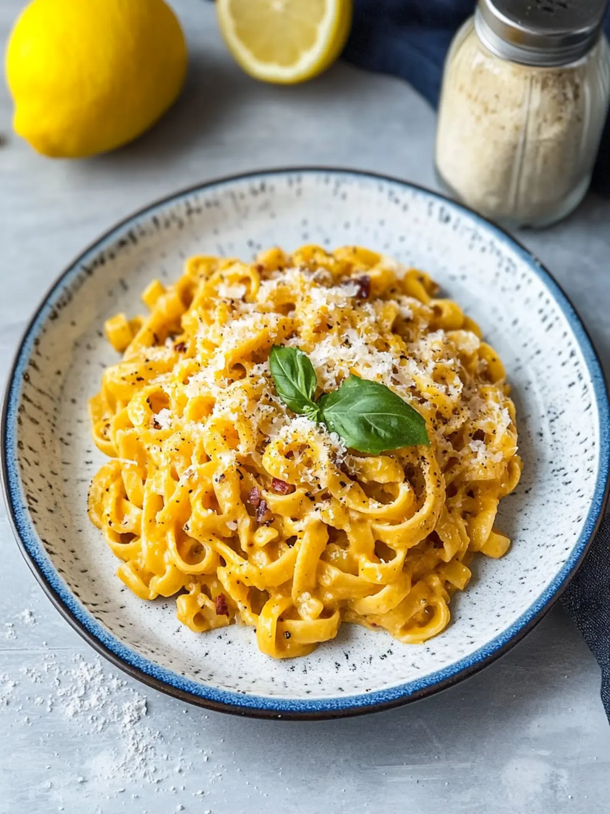 Fantastische Zitronen-Basilikum-Pasta mit zartem Hähnchen 2 Fantastische Zitronen-Basilikum-Pasta
